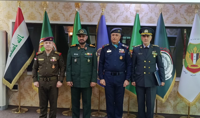 دیدار رئیس دانشکده بین‌الملل دانشگاه عالی دفاع ملی با معاون آموزش ارتش و رییس دانشگاه دفاع ملی و تحقیقات نظامی عراق